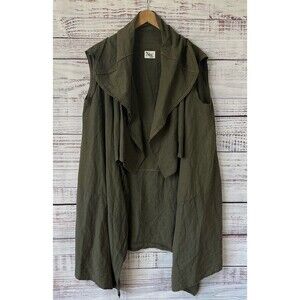 NRK by ANARKH Sleeveless Drape Coat S Lagom Made in USA Avant Garde Art To Wear